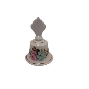 Lysander Floral Bone China Bell With Gold Trim